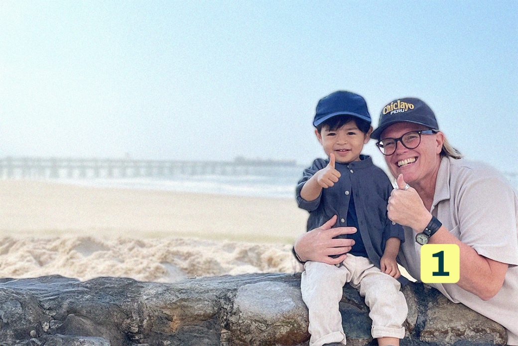 Rakel Smetana och ett peruanskt barn.